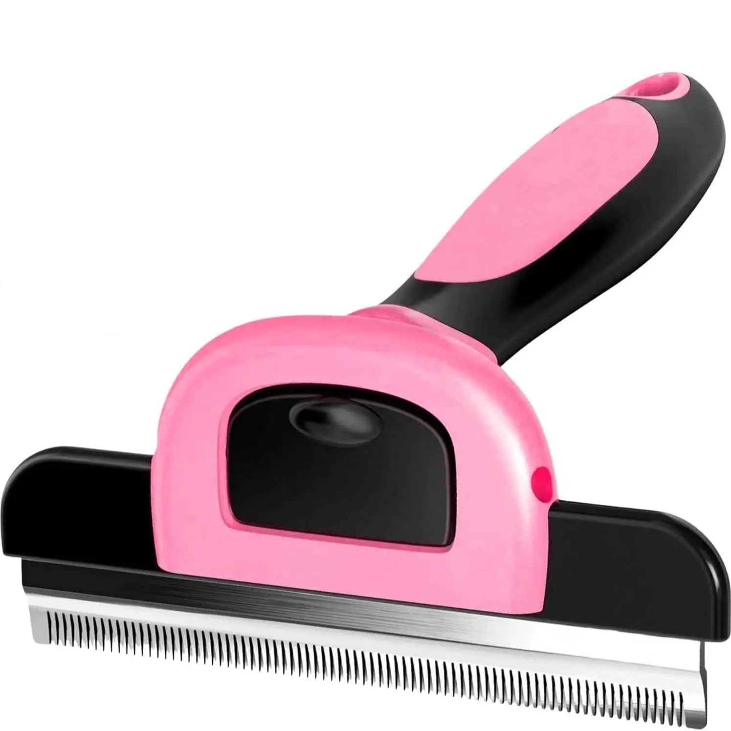 Pet Grooming Brush-Double Sided Hurtless Shedding and Dematting Undercoat Rake Comb for Dogs and Cats, No More Nasty Shedding or Flying Hair